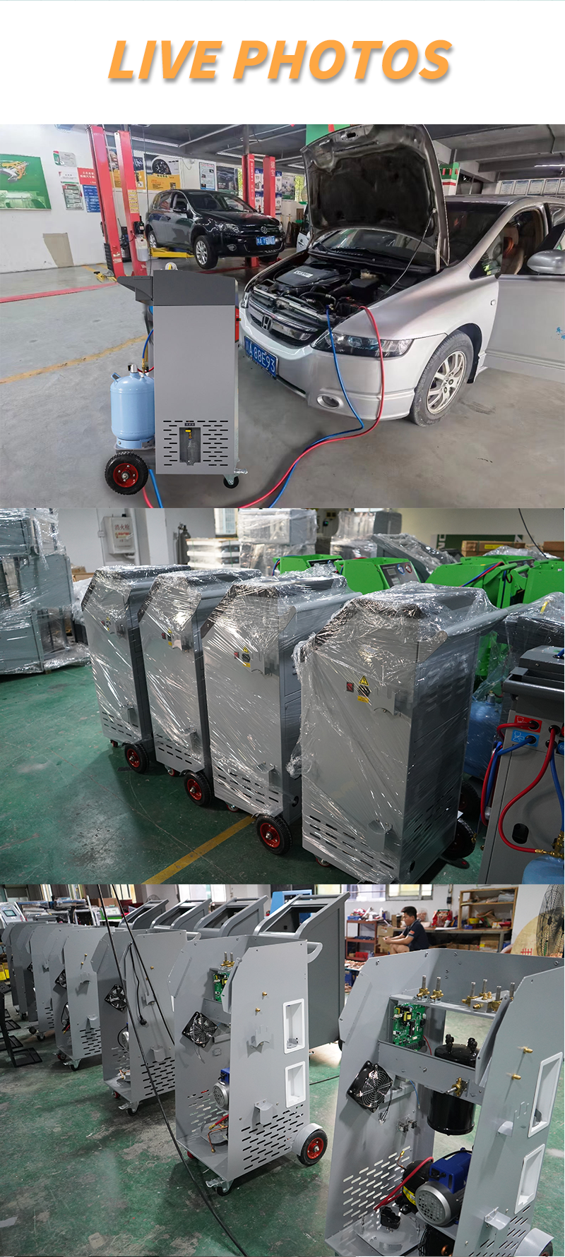 Fast delivery r134a  ac recovery machine 97% recovery rate ac refrigerant recovery machine fully automatic a/c recycle machine manufacture