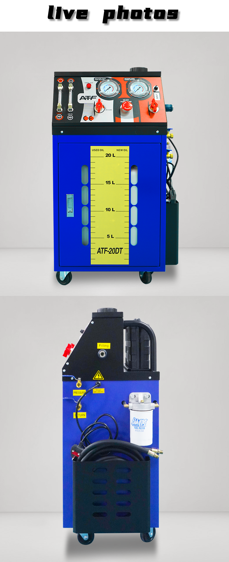 AC220V Car Care Equipment Manual Transmission Fluid (ATF) Oil Change and Cleaning Machine details