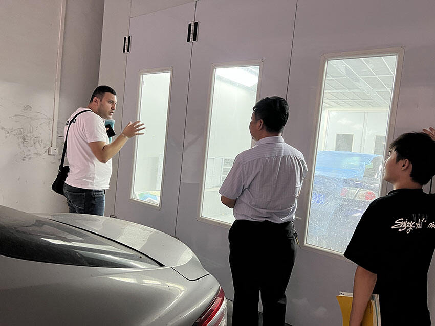 CE approved automotive car paint booth spray booth baking oven for sale manufacture