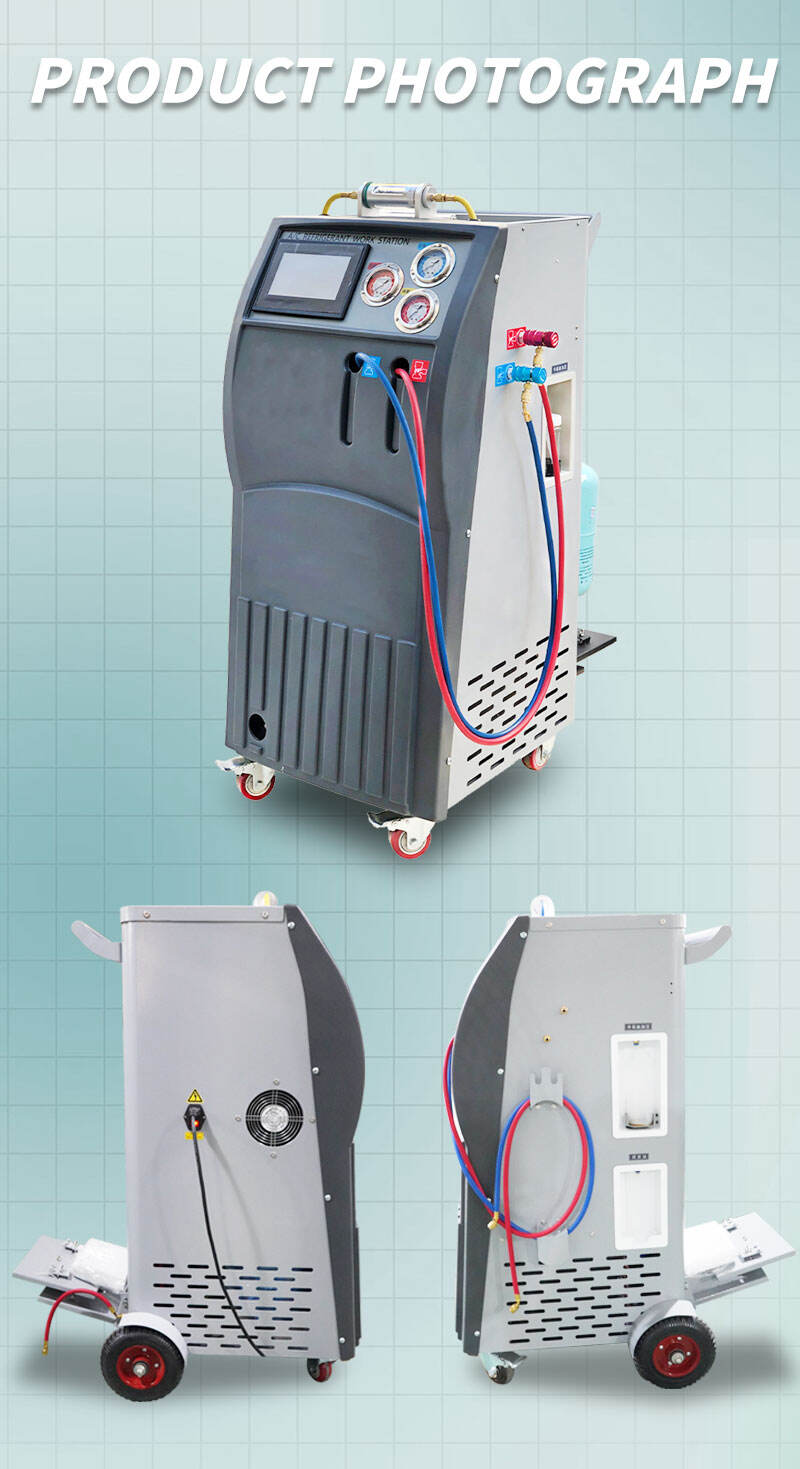 Machine de récupération de réfrigérant AC R134A à livraison rapide Taux de récupération de 97% Machine de récupération de réfrigérant AC Machine de recyclage de climatisation entièrement automatique Fabrication