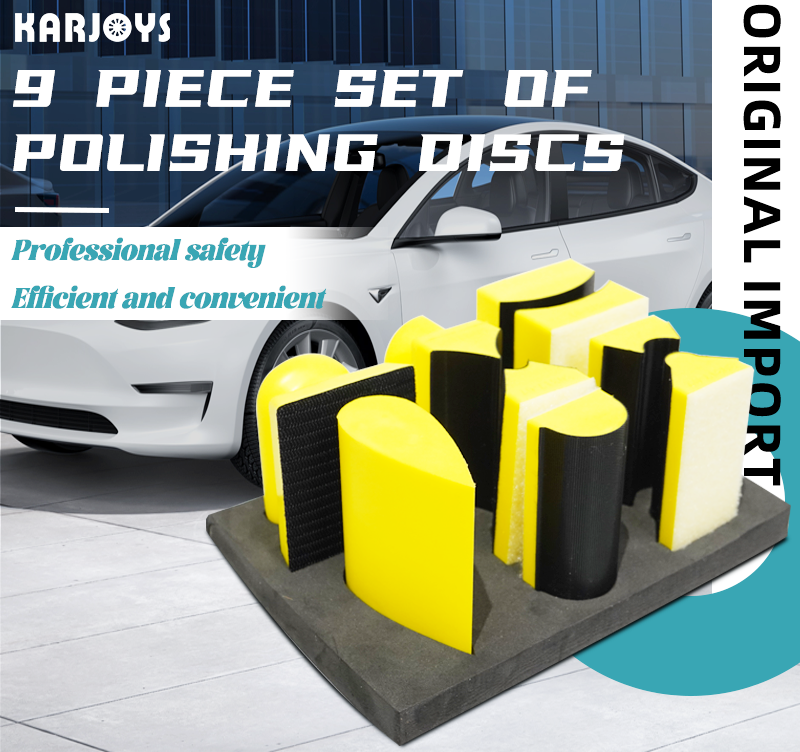 Karjoys 9pcs sanding block kit for car care cheap price sanding sponge and hand sanding block factory