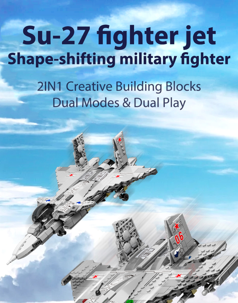 product cayi su 27 fightet jet military transport helicopter aircraft fighter military plane building block set airplane toys for kids-55