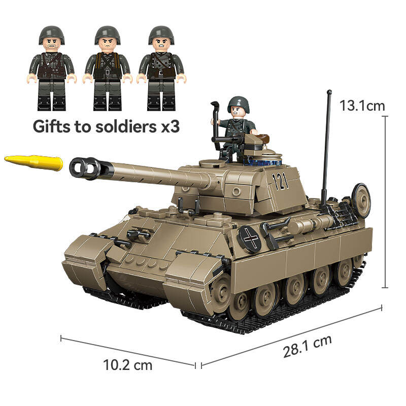 product cayi new ww2 heavy tank military model war world 2 equipment moc bricks plastic toy set for kids oem diy building block set-61