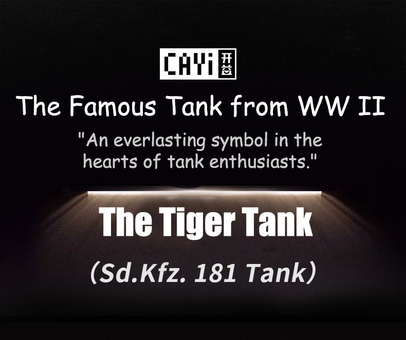 product cayi new tiger tank ww2 military model war world 2 moc bricks oem military tank educational building block set toys for children-55