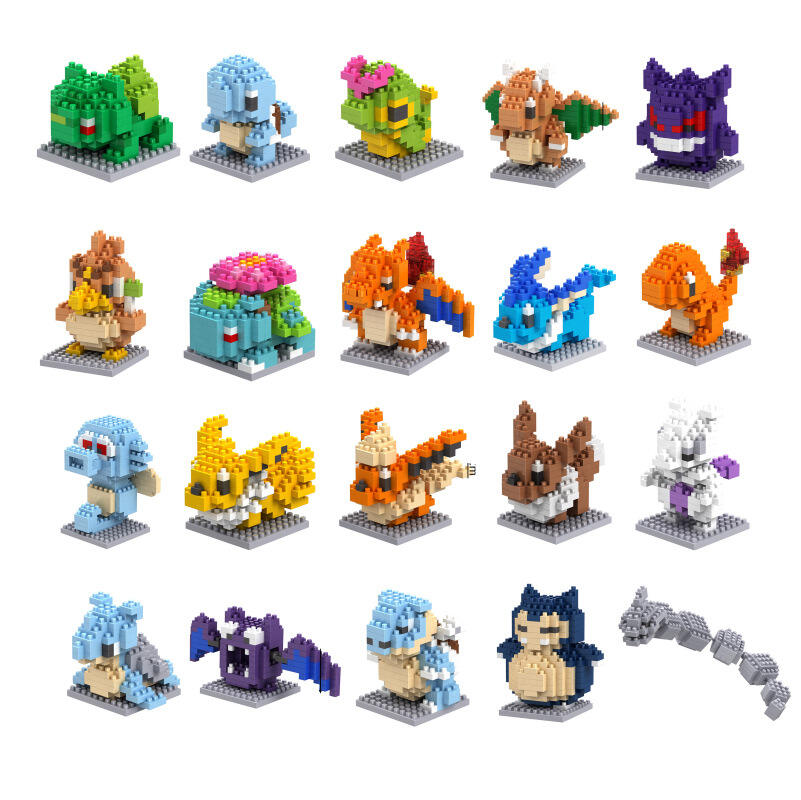 product cayi 75cm nano blocks 2nd microparticle bricks 140 pcs pokemoned have box instruction educational building blocks bx toys kids-55