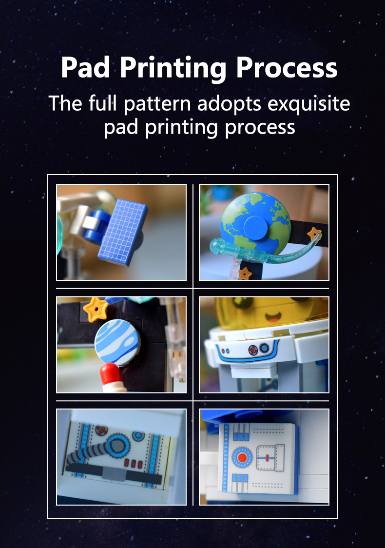 product cayi astronaut photo frame building blocks creative spaceman theme mobile phone bracket assembly bricks kids christmas gift toy-59