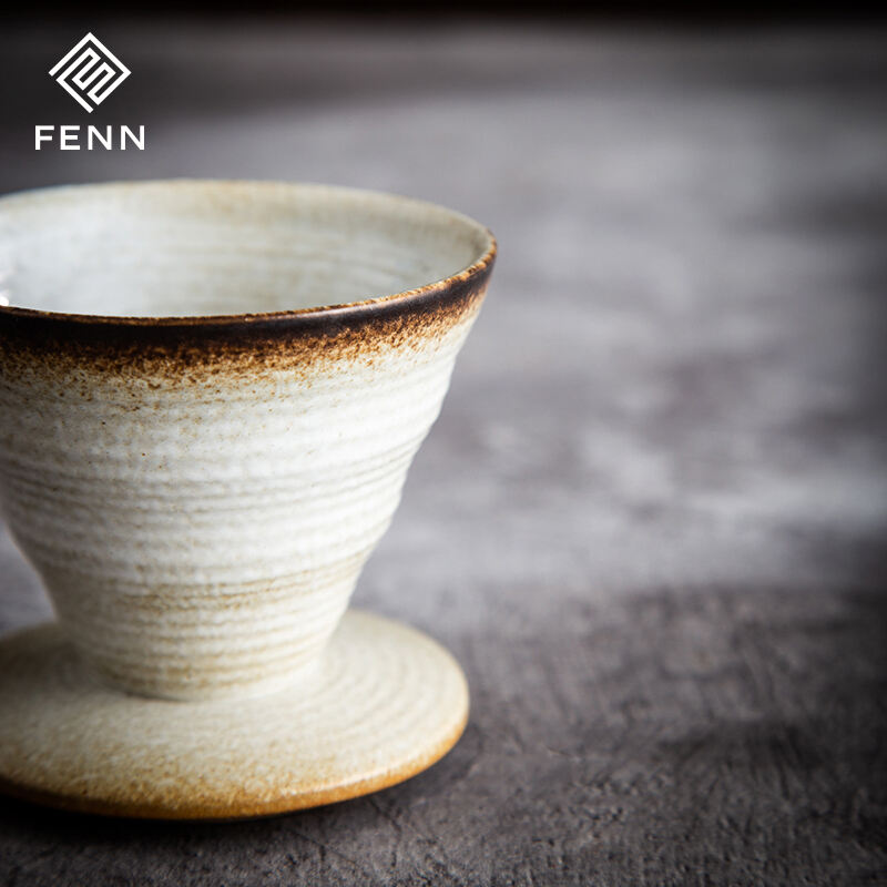 Other Travel Coffee Maker 620ML Vintage Handmade Stoneware Coffee Pot Dripper Filter Ceramic Espresso Pour Over Coffee Maker supplier