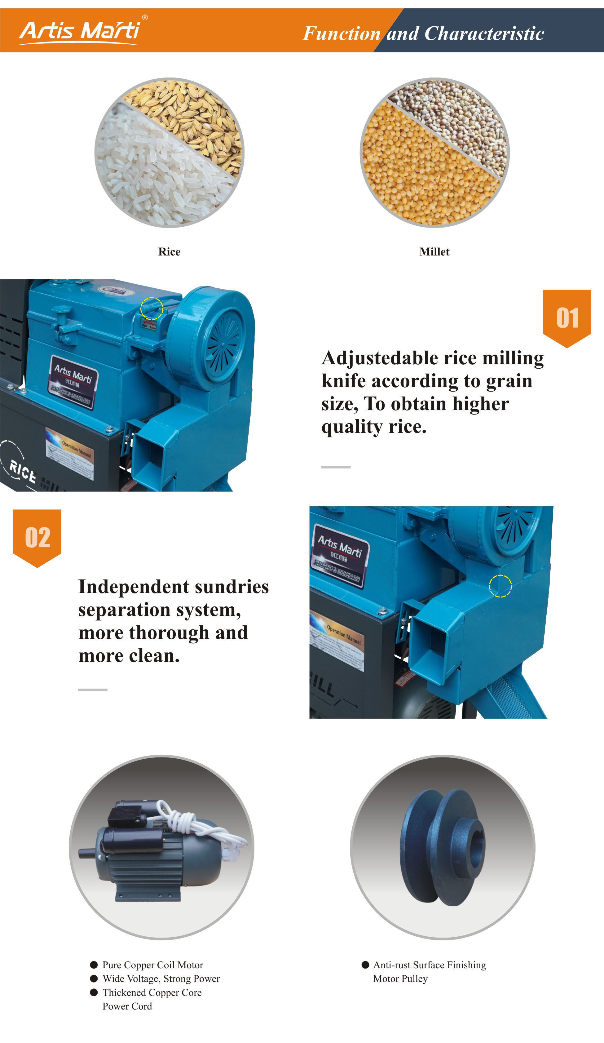 Single Rice Mill 6N80 manufacture