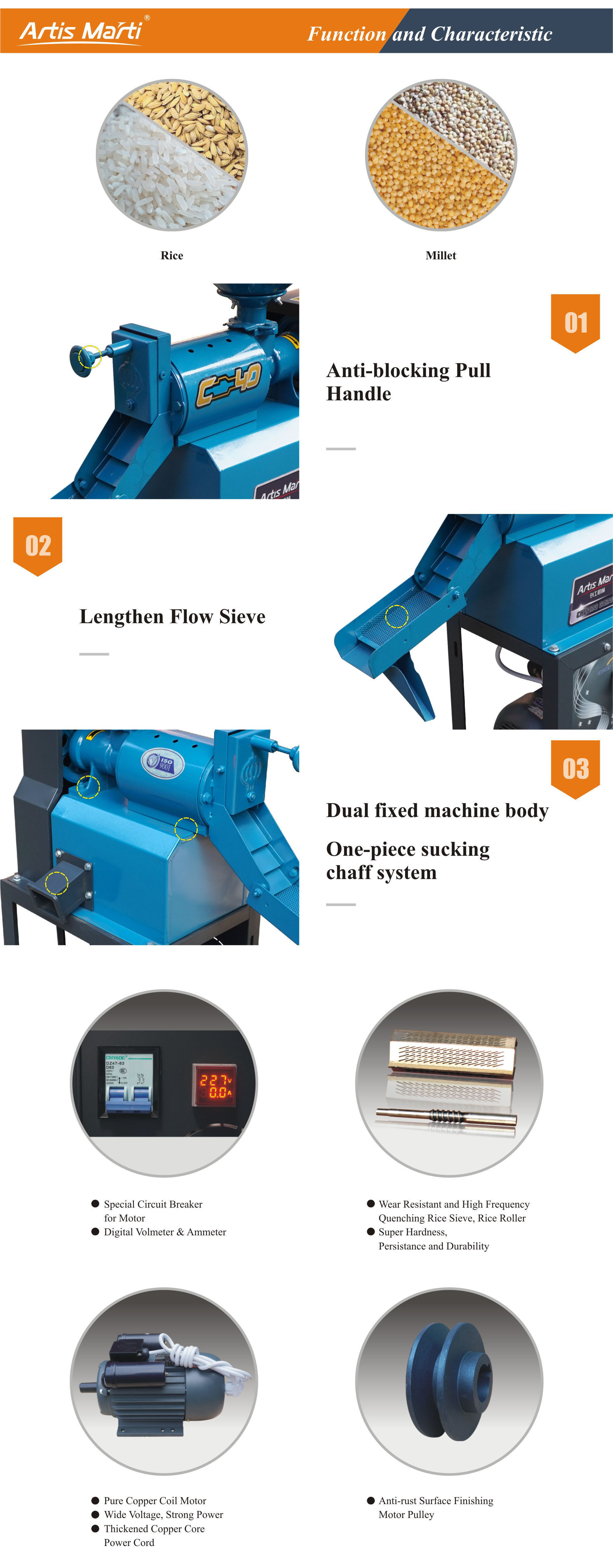 Single Rice Mill 6N40-2 details