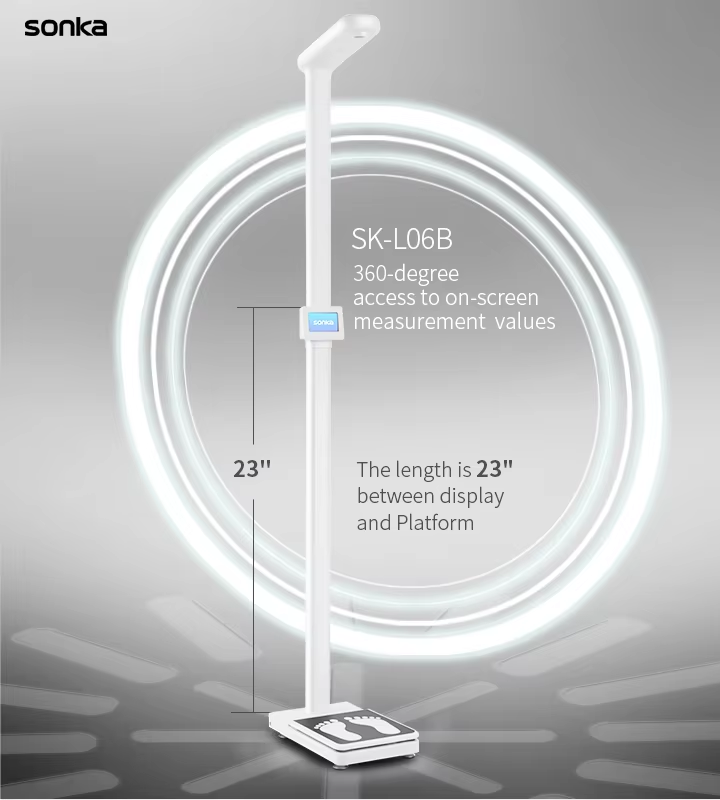 Advanced Ultrasonic Height and Weight Scale by Sonka for Accurate Data