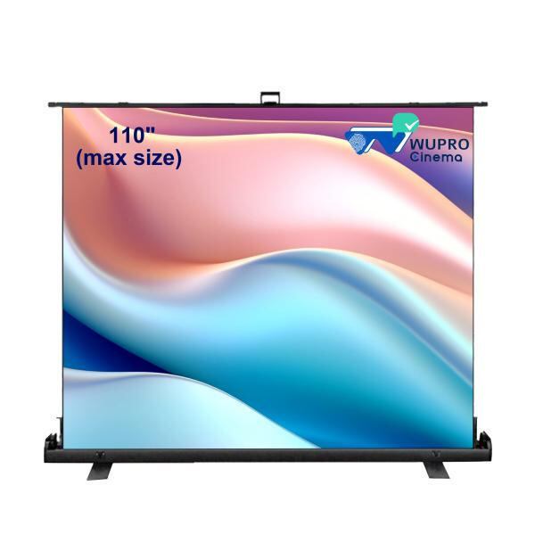 Enjoy High-Definition Visuals with Floor Rising Projector Screen 100