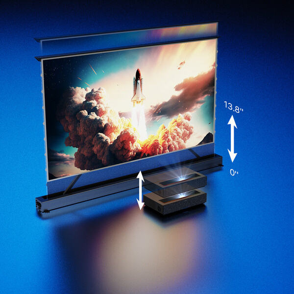 Say Goodbye to Clunky Manual Screens with a Motorized Floor Rising Projector Screen