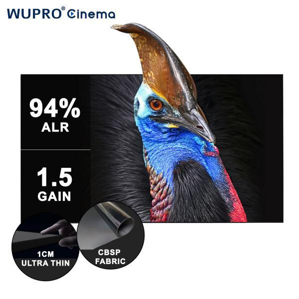 Enjoy vivid colors and sharp images with a 4k projector screen for your viewing pleasure