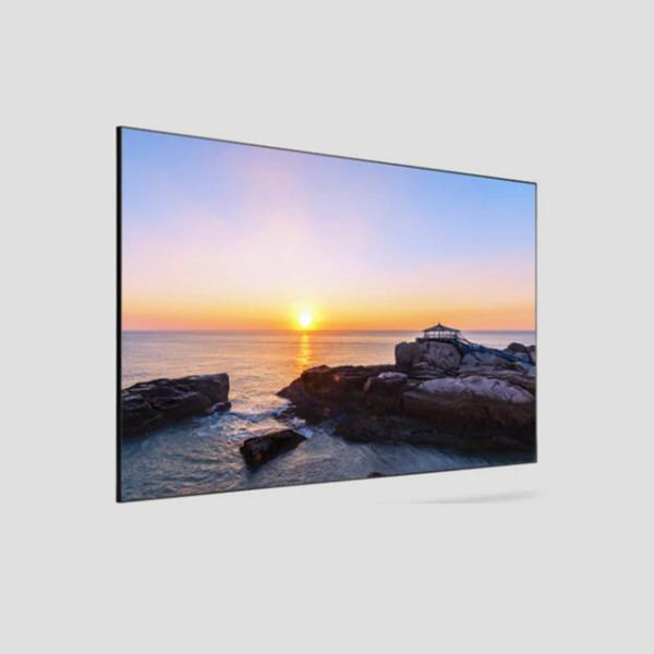 The perfect backdrop for movie nights with an 84-inch projector screen