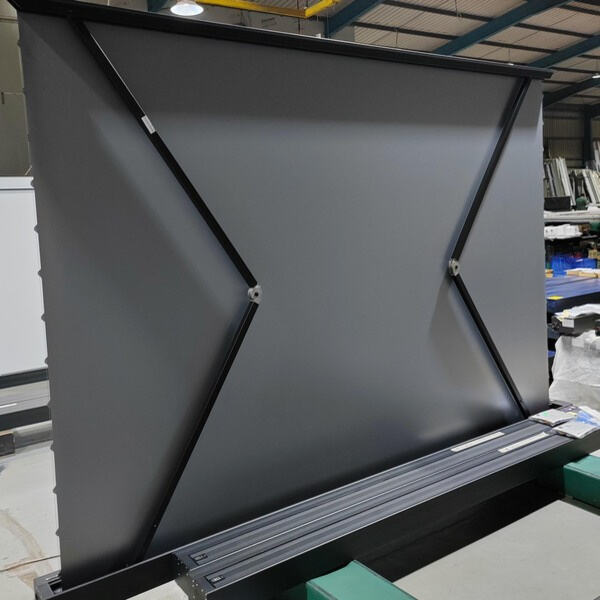 Easily Hide Your Projector Screen with an Electric Floor Model