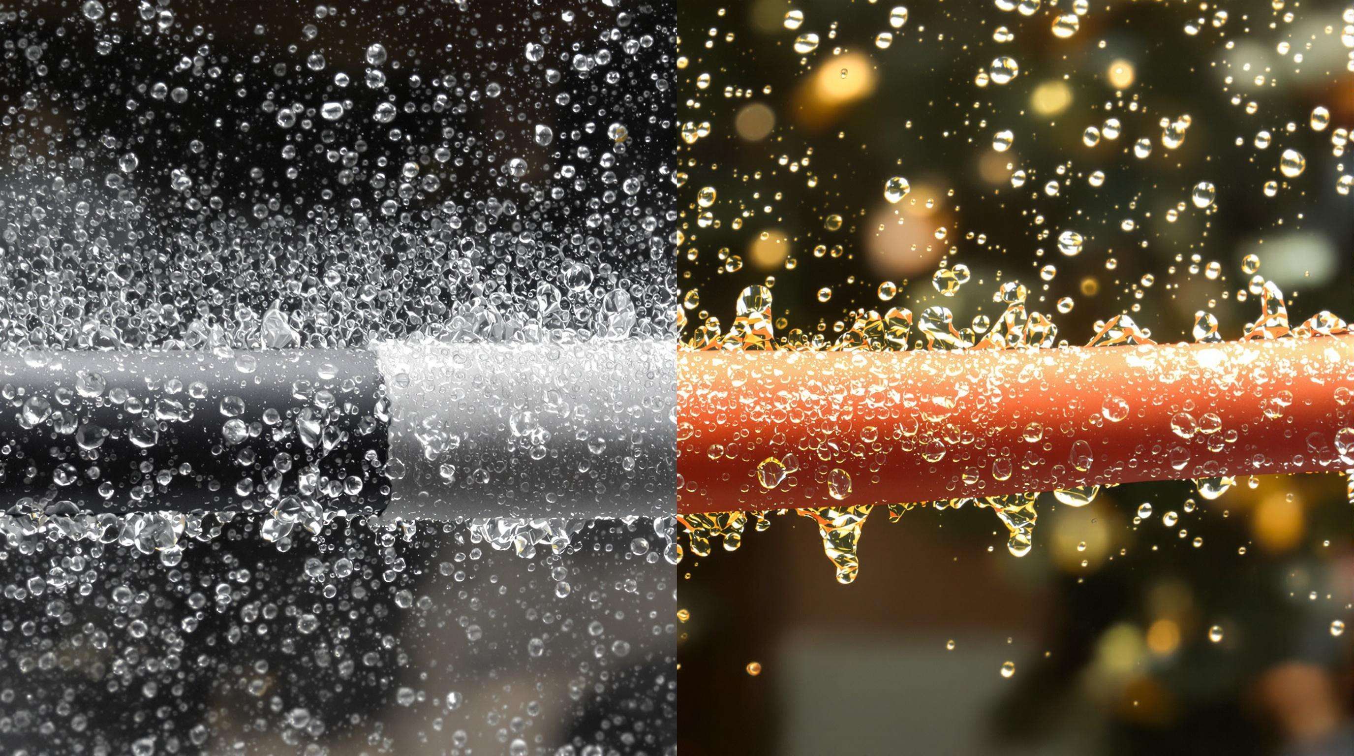Rubber-taped wiring exposed to both moisture and heat, showing durability across different harsh environments.