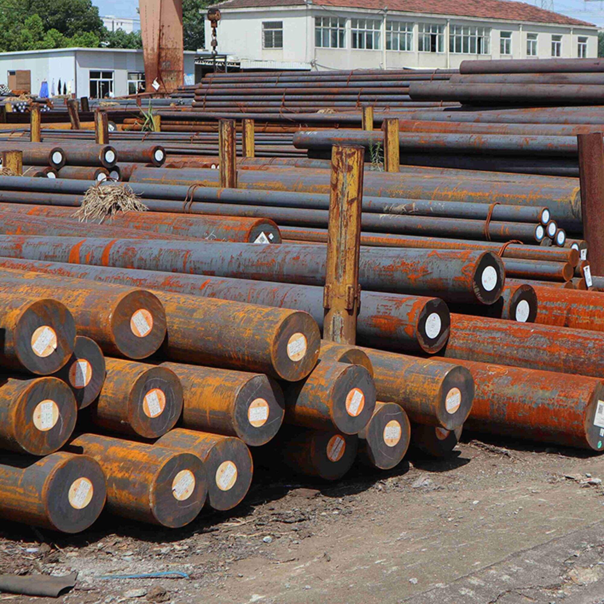 Hot Rolled Carbon Steel အပျော့စား Carbon Steel Rod Bar / Round Bars MS Round Bars China မှ ထုတ်လုပ်သူ