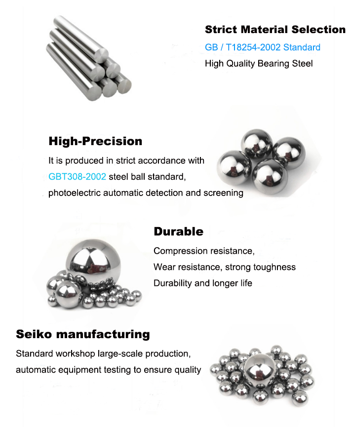 Bearing Steel Ball Chrome steel ball in all size  GCr15/SAE52100/100CR6/SUJ2 manufacture