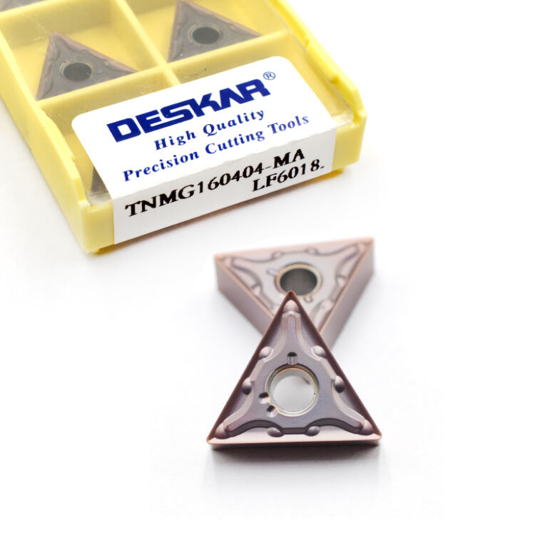 product deskar tnmg160404 ma lf6018 tnmg 160408 cnc lathe turning tools carbide inserts slotting cut double sided machining blade-5
