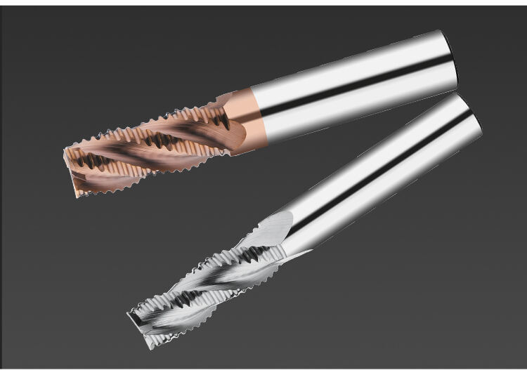 product deskar tungsten carbide rouging end mill for steel and aluminum with coarse skin cutter cnc machine wave edge milling cutter-10