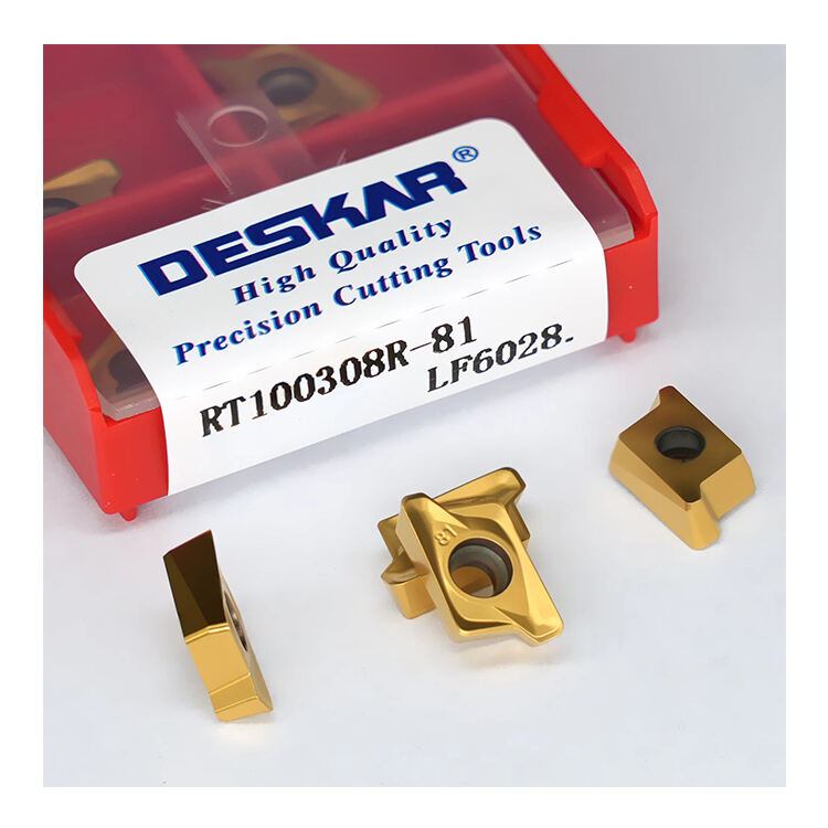 product deskar rt100308r 81 lf6028 cnc lathe cutter cutting carbide milling turning tools mill blades for stainless steel-5