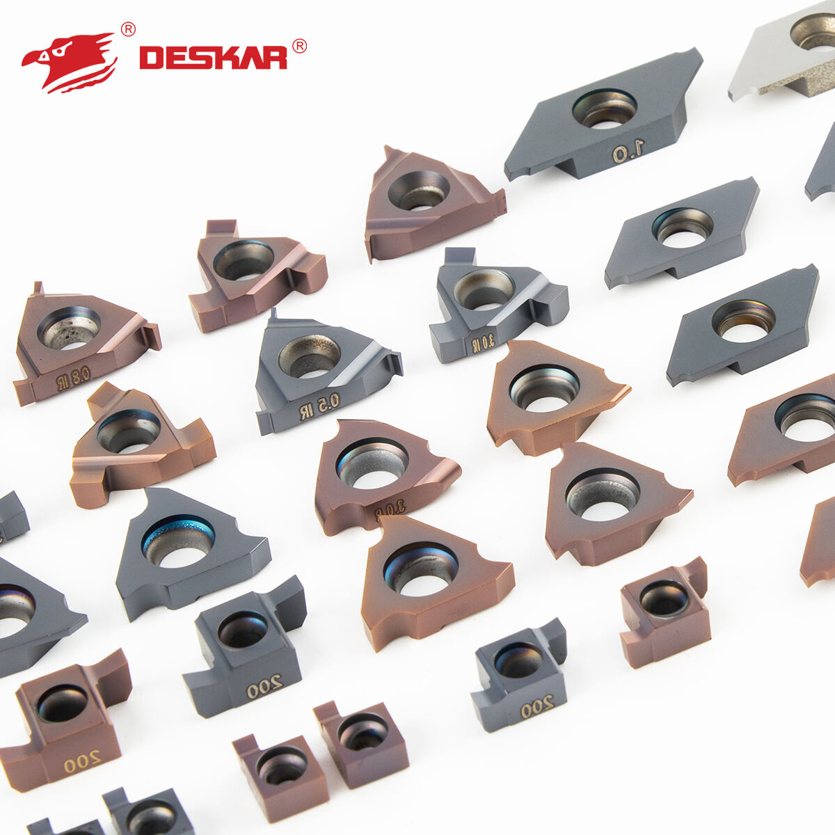 product deskar tungsten carbide turning insert for stainless steel  indexable lathe groove inserts cnc cutting tools for metal-4
