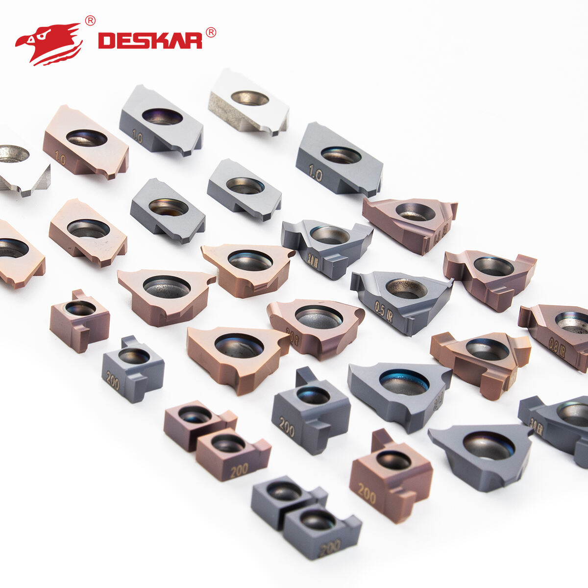 product deskar tungsten carbide turning insert for stainless steel  indexable lathe groove inserts cnc cutting tools for metal-5