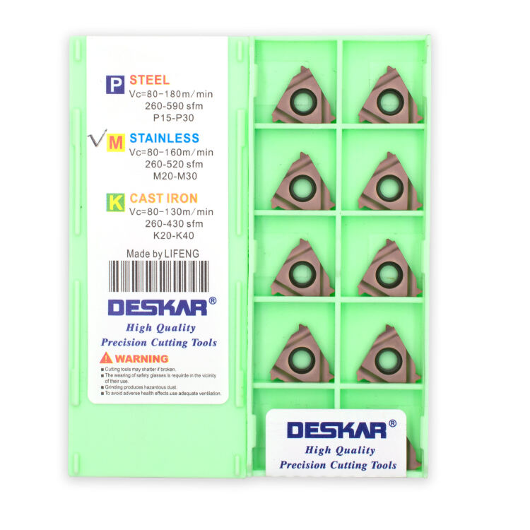 product deskar indexable tungsten carbide threading lathe inserts for threaded lathe holder-6