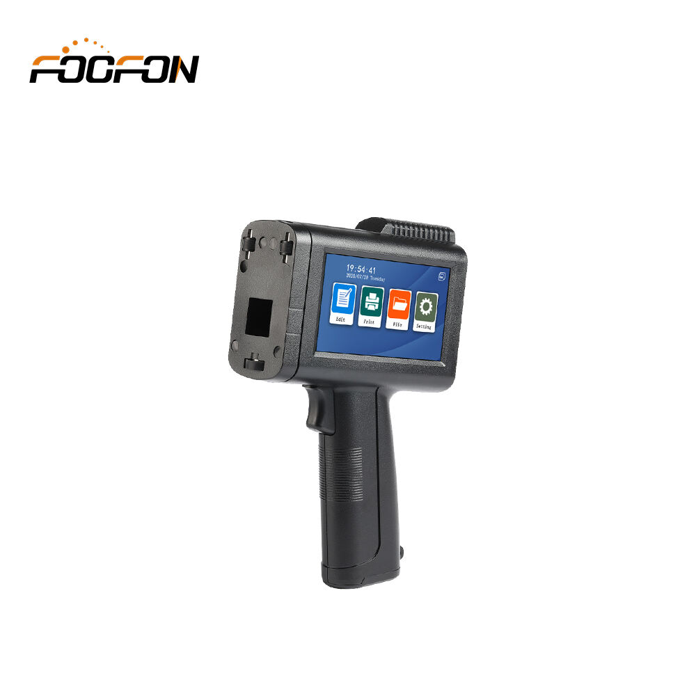 Foofon Multi-Language TIJ portable Handheld date code Mini inkjet printer for printing on bottle