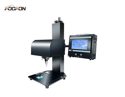 Foofon CNC Máquina neumática de marcado por micropercusión Maquinaria de grabado de metales para placas de identificación Números de serie de metal Grabado Diseño de mesa