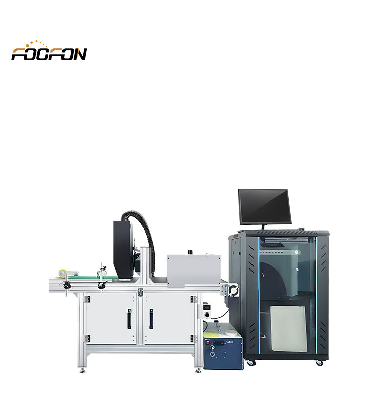 Impressora a jato de tinta industrial UV contínua automática de secagem rápida de alta velocidade de Foofon com impressão a jato de tinta de alta resolução para embalagem