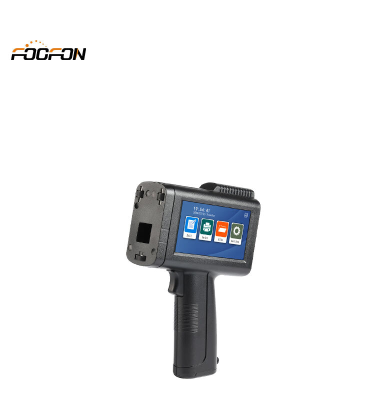 Foofon Multi-Language TIJ portable Handheld date code Mini inkjet printer for printing on bottle