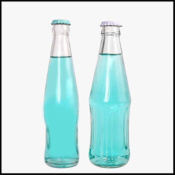 Glass soda bottles