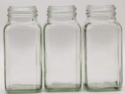 What are glass food jars made of?