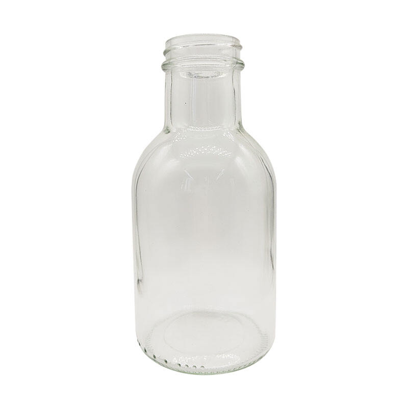 350ml 460ml High Quality Clear Round Glass Bottle With Screw Cap For Milk Coffee Water Cold Pressed Juice