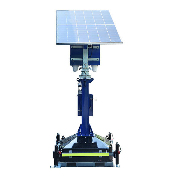 Using data from a solar surveillance tower to optimize energy production