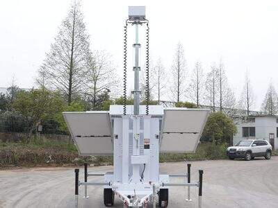 Solar Surveillance Trailer with Monitoring Box