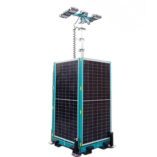 Innovasie van Solar Light Towers met kragopwekkers