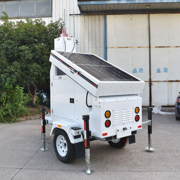 Safety with Solar Trailer with Alarm