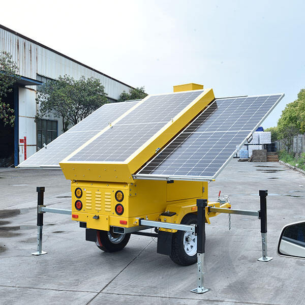 The future of surveillance is here with a mobile solar-powered CCTV trailer