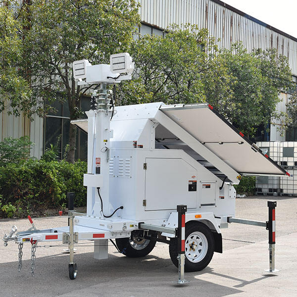 Maak gebruik van die Trailer Mounted Solar Light Tower