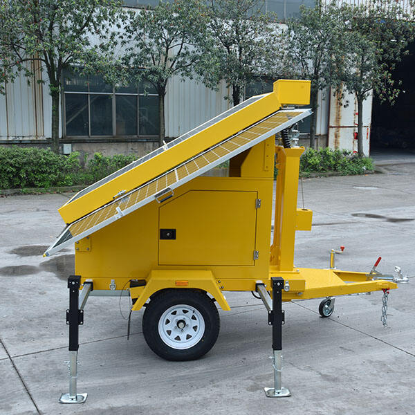 Monitor your surroundings with ease using a mobile solar CCTV trailer