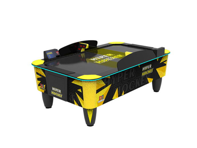 HTUK Air Hockey LED Da Tavolo 50cm - Gioco Arcade Illuminato Con 2 Spintori E 2 Dischi