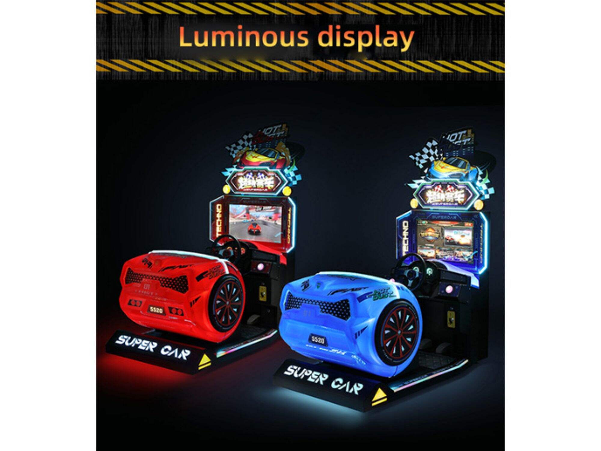 Super Car Racing Arcade Machine