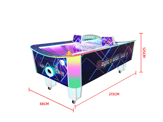 Curved Air Hockey Table For Sale