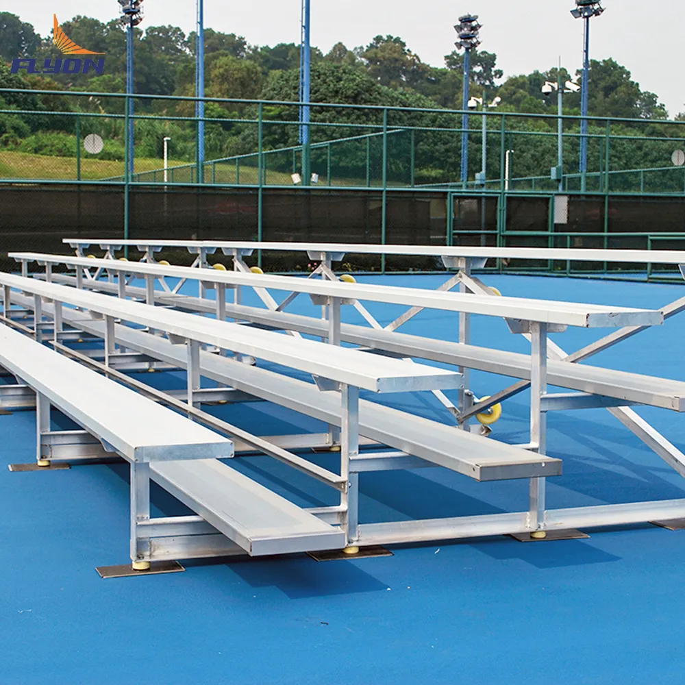 4 Row Aluminum Bleachers