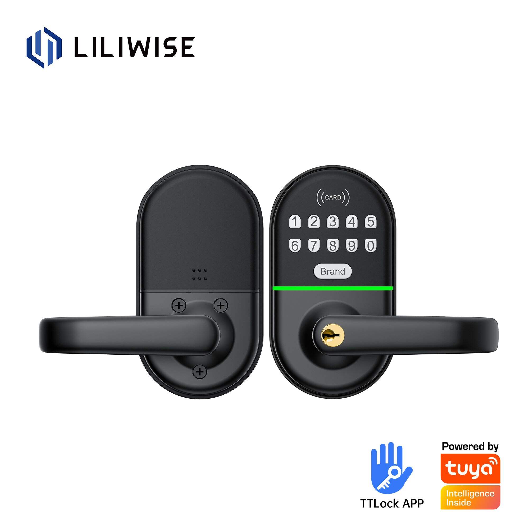 Wi-Fi Bluetooth Smart Door Lock with Push Button for Home/Apartment Various Mortise_H12