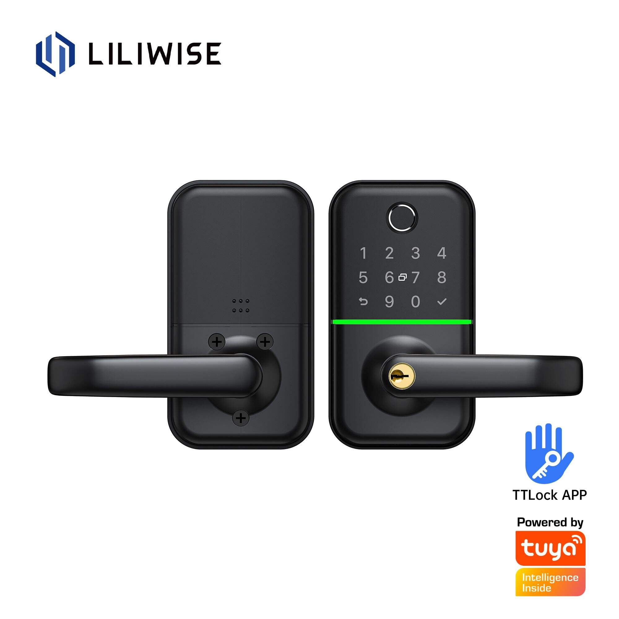 Wireless Smart Lock European Door Biometric Fingerprint Wifi Auto Unlock_H17