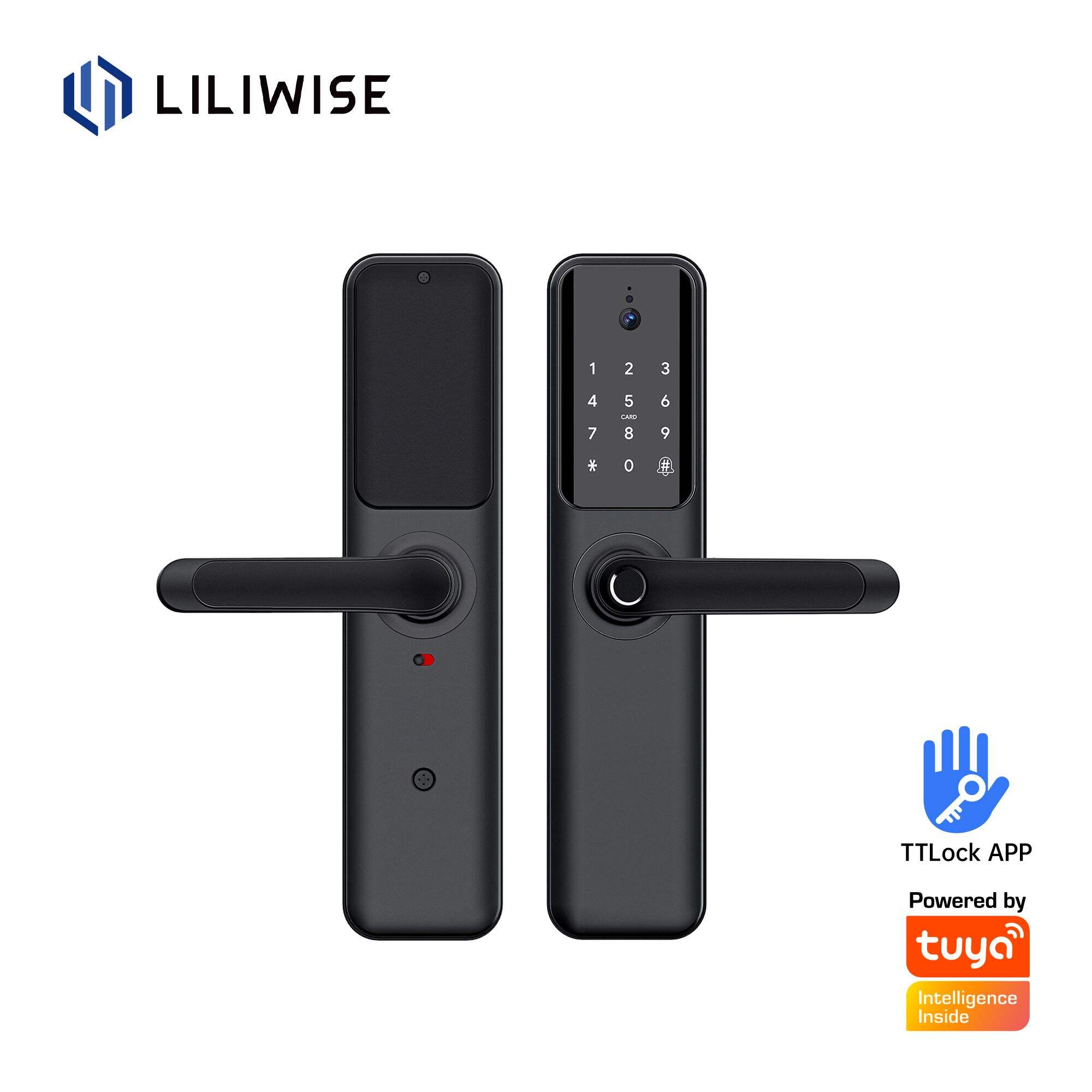 Wholesale Smart Camera Handle Door Lock for Home Security APP Control_H6