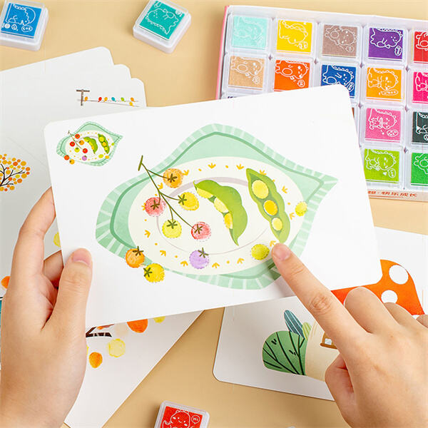 The intimacy of fingers tracing brushstrokes